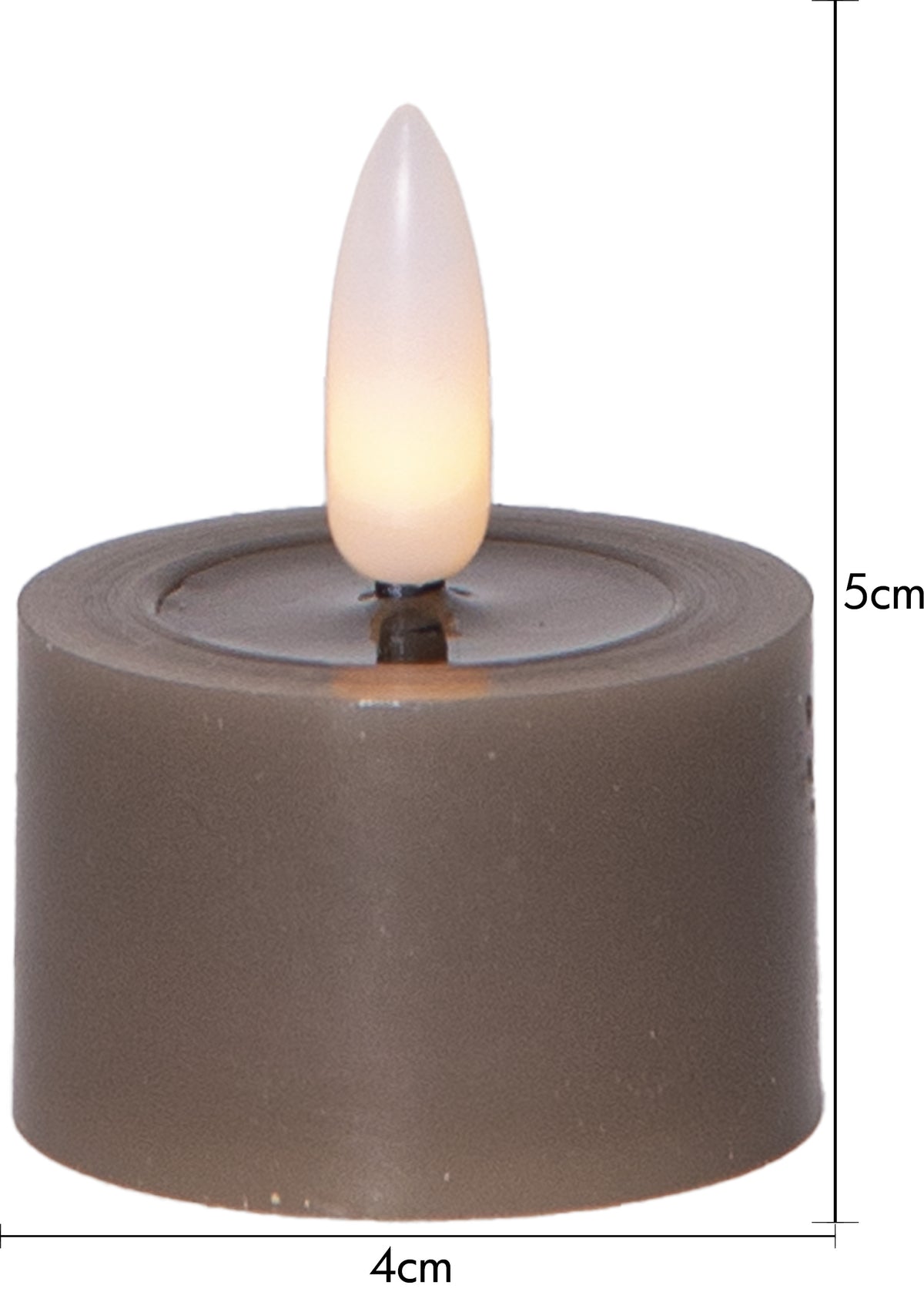 LED Värmeljus 2-pack Flamme Flow Mullvad 4x5 cm