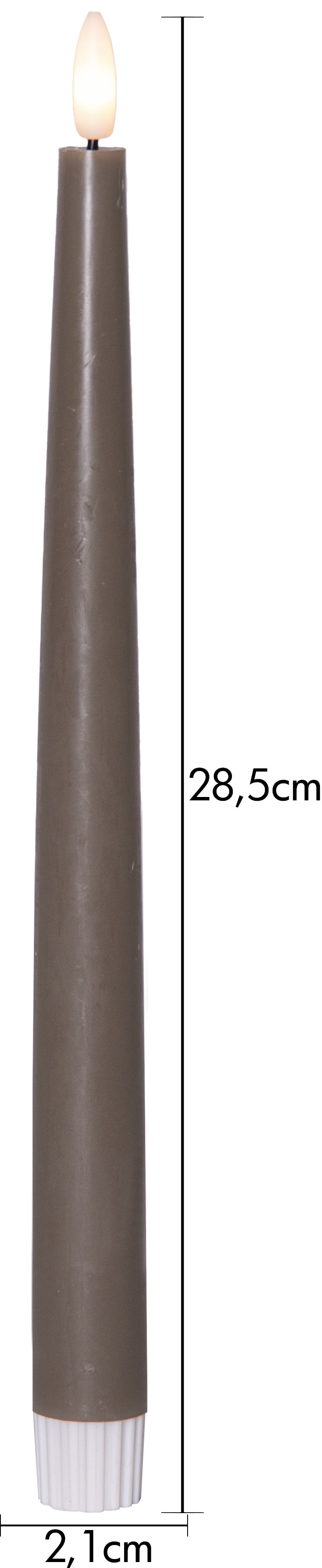 LED Antikljus 2-pack Flamme Slim Mullvad 28,5 cm