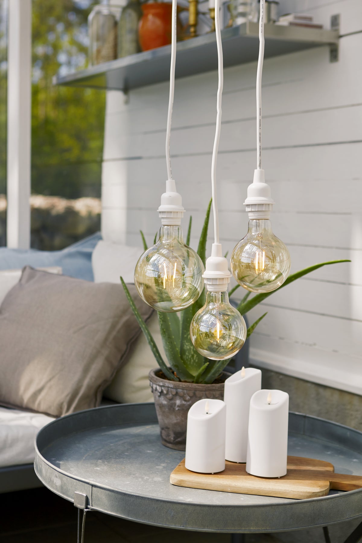 Blockljus 'Flamme' H15cm - LED