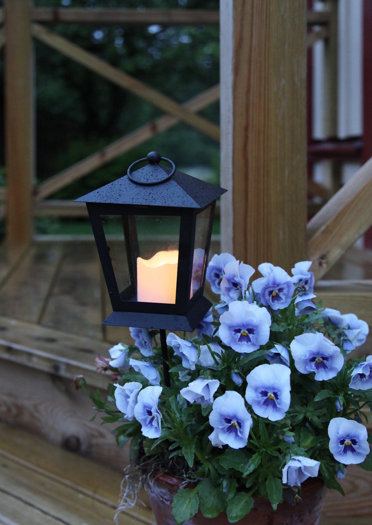 Gravlykta 'Serene' LED, svart H40cm