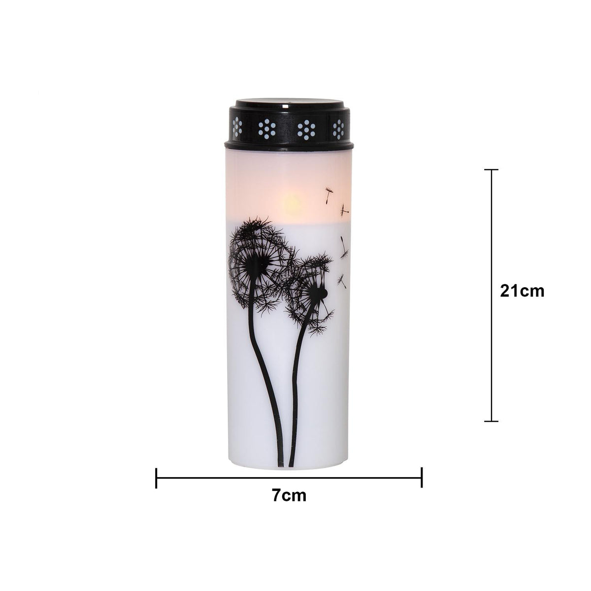 LED Gravljus Dandelion Vit 7x21 cm