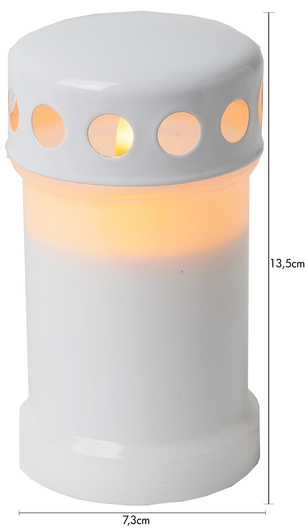LED Gravljus Serene Vit 7,5x13,5 cm