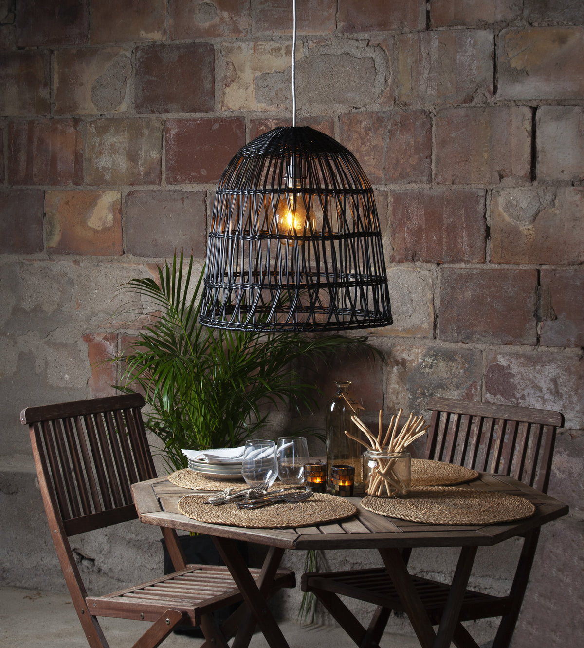 Lampskärm Knute Svart 50cm