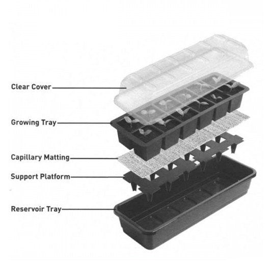 Miniväxthus 'Self Watering' 12 celler