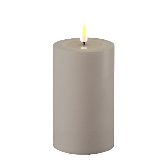 LED Blockljus H17cm Grå