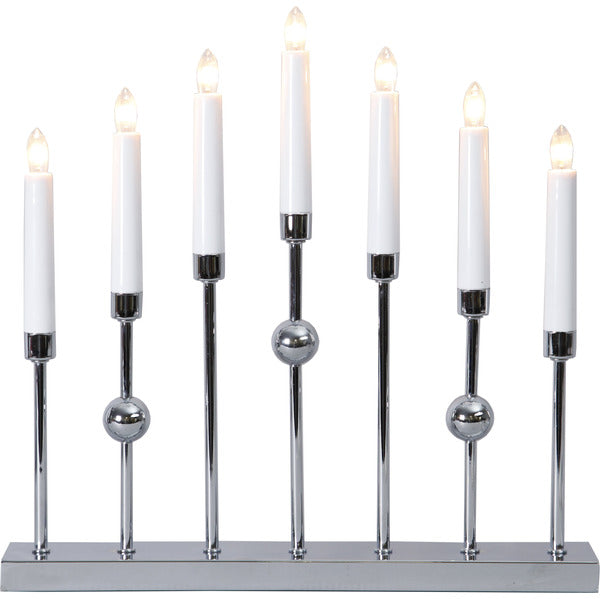 Ljusstake Gustavo Krom metall 7L