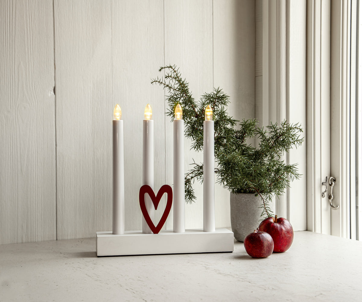 Ljusstake Hilma Vit B/O 4L