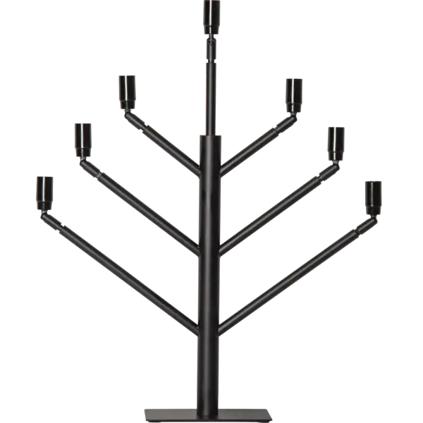 Ljusstake Stockholm Svart metall 7L