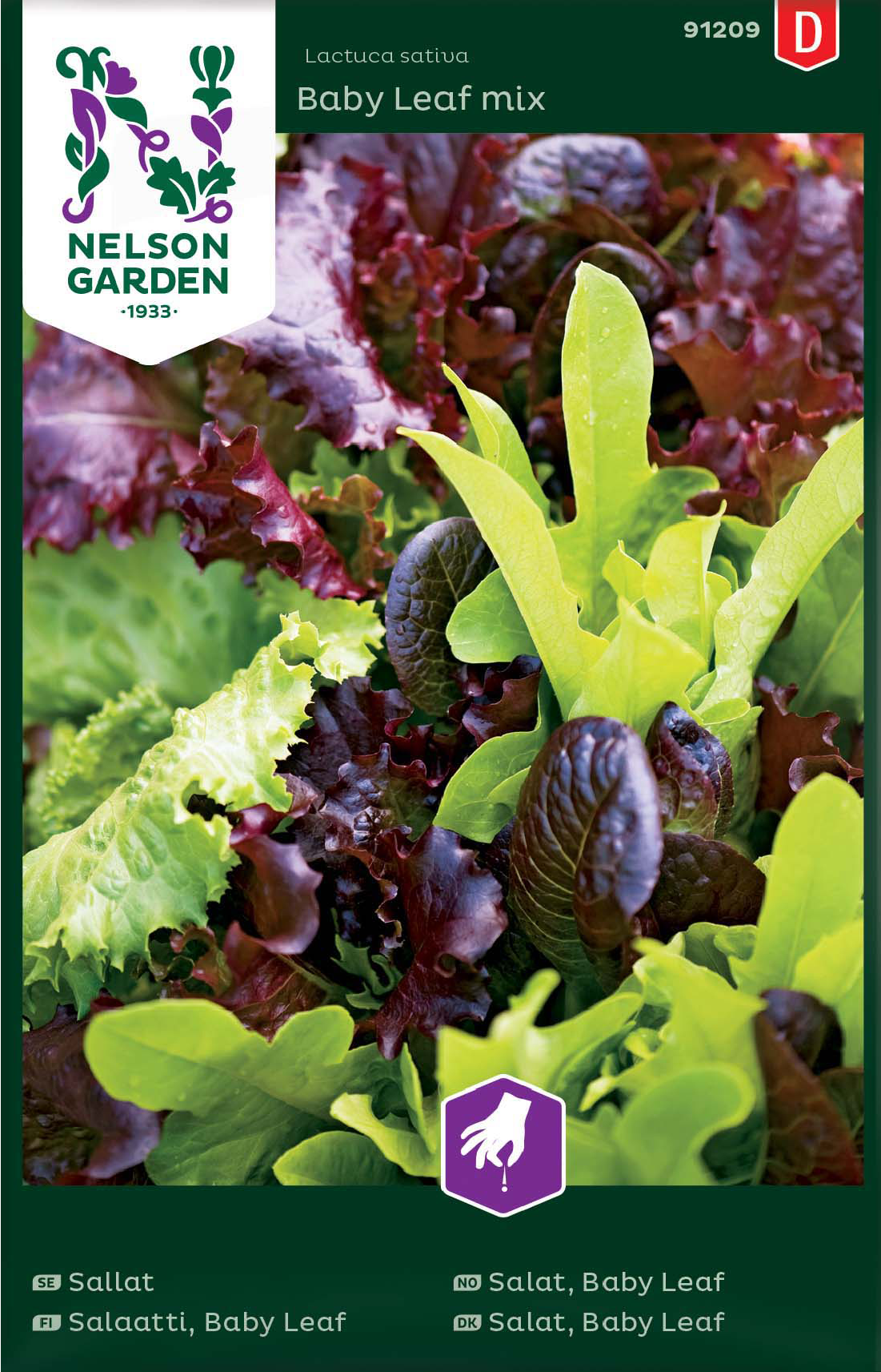 Sallat 'Baby Leaf Mix' frö