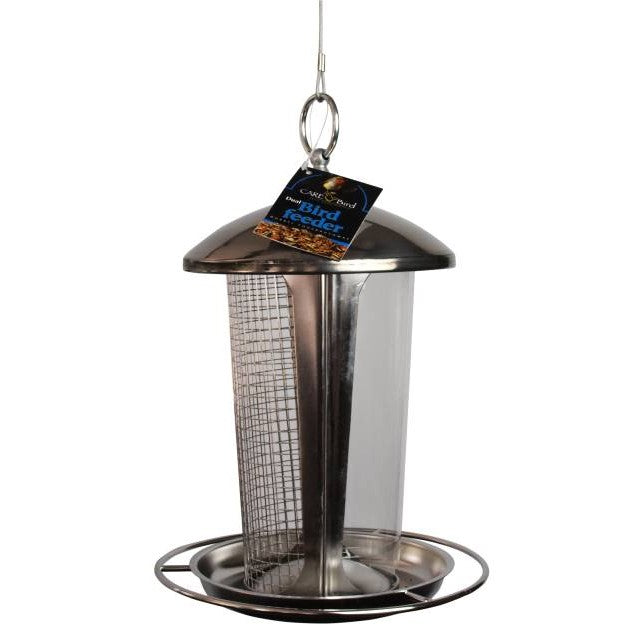 CARE-Bird Foderautomat 'Dual' - Silver