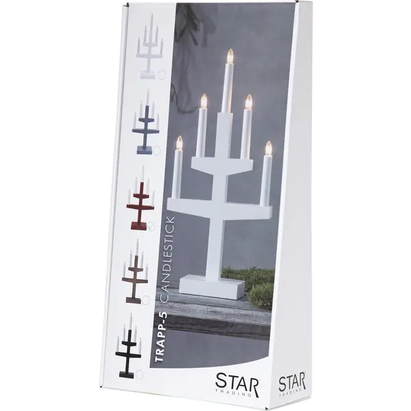 Ljusstake Trapp Vit 5L