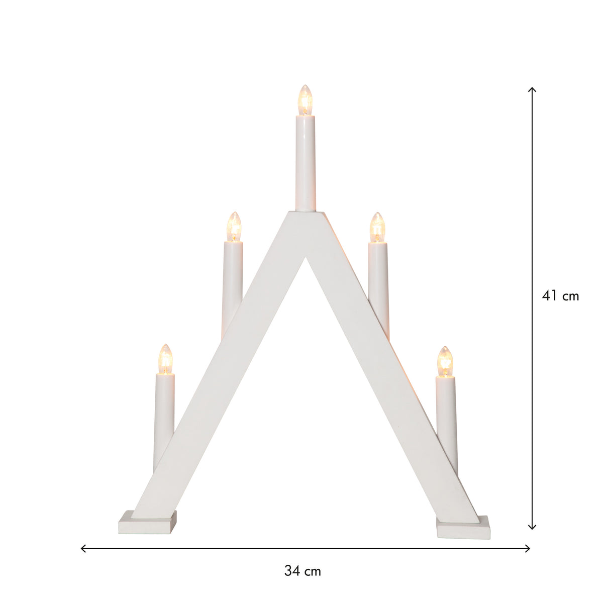 Ljusstake Albo Vit A-form 9L