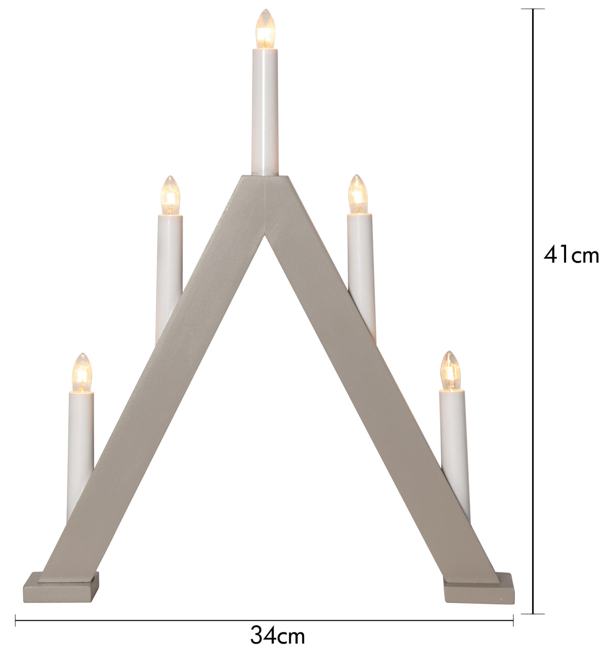 Ljusstake Albo Beige A-form 9L