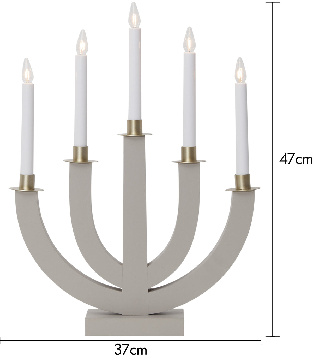 Ljusstake Eli Beige 5L