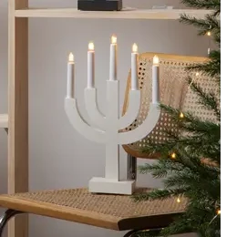 Ljusstake Selma Vit 5L