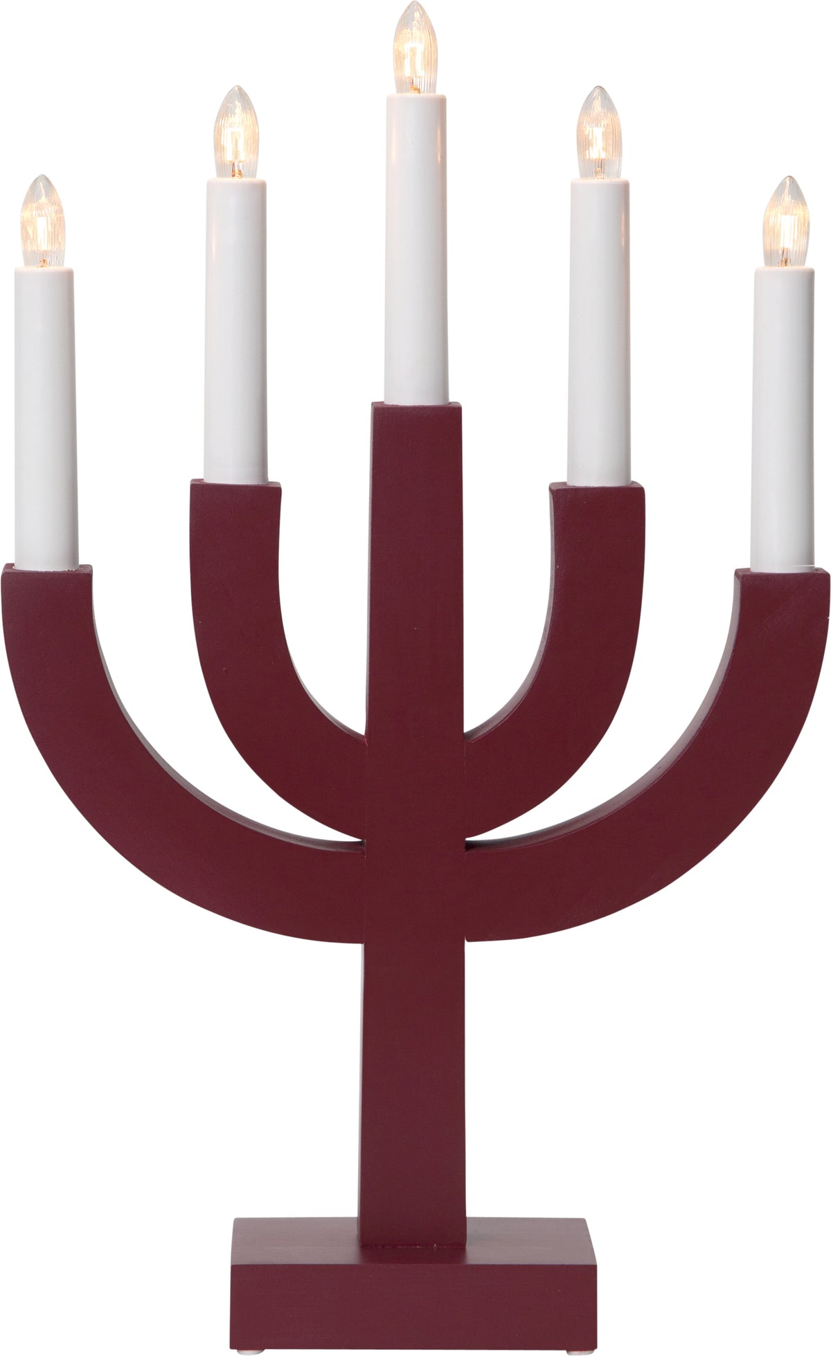 Ljusstake Selma Röd 5L