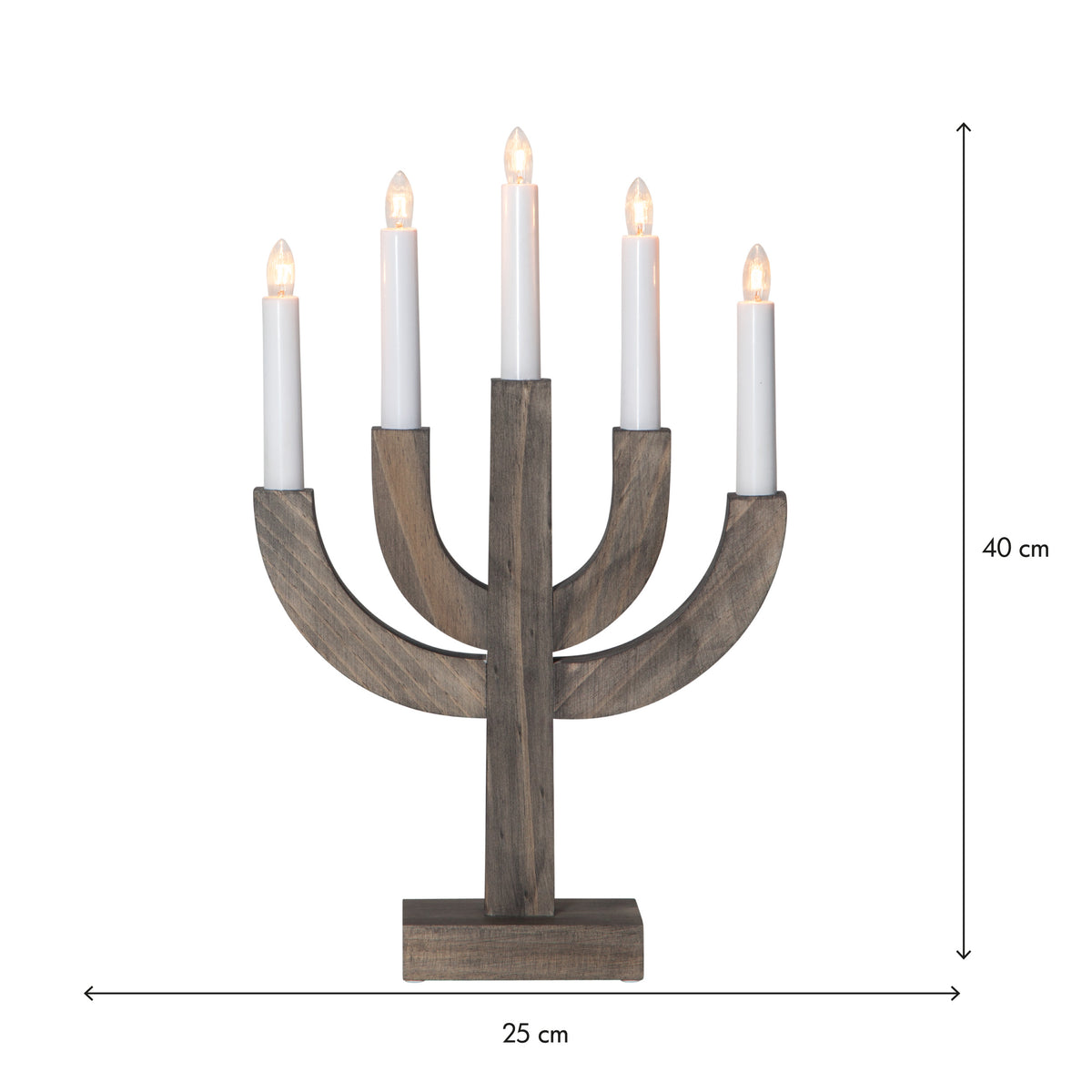 Ljusstake Selma Brun 5L