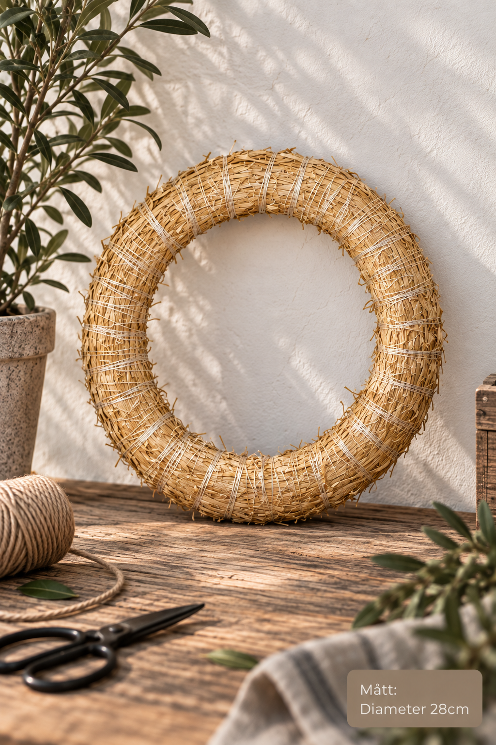 Halmstomme Natur 28cm