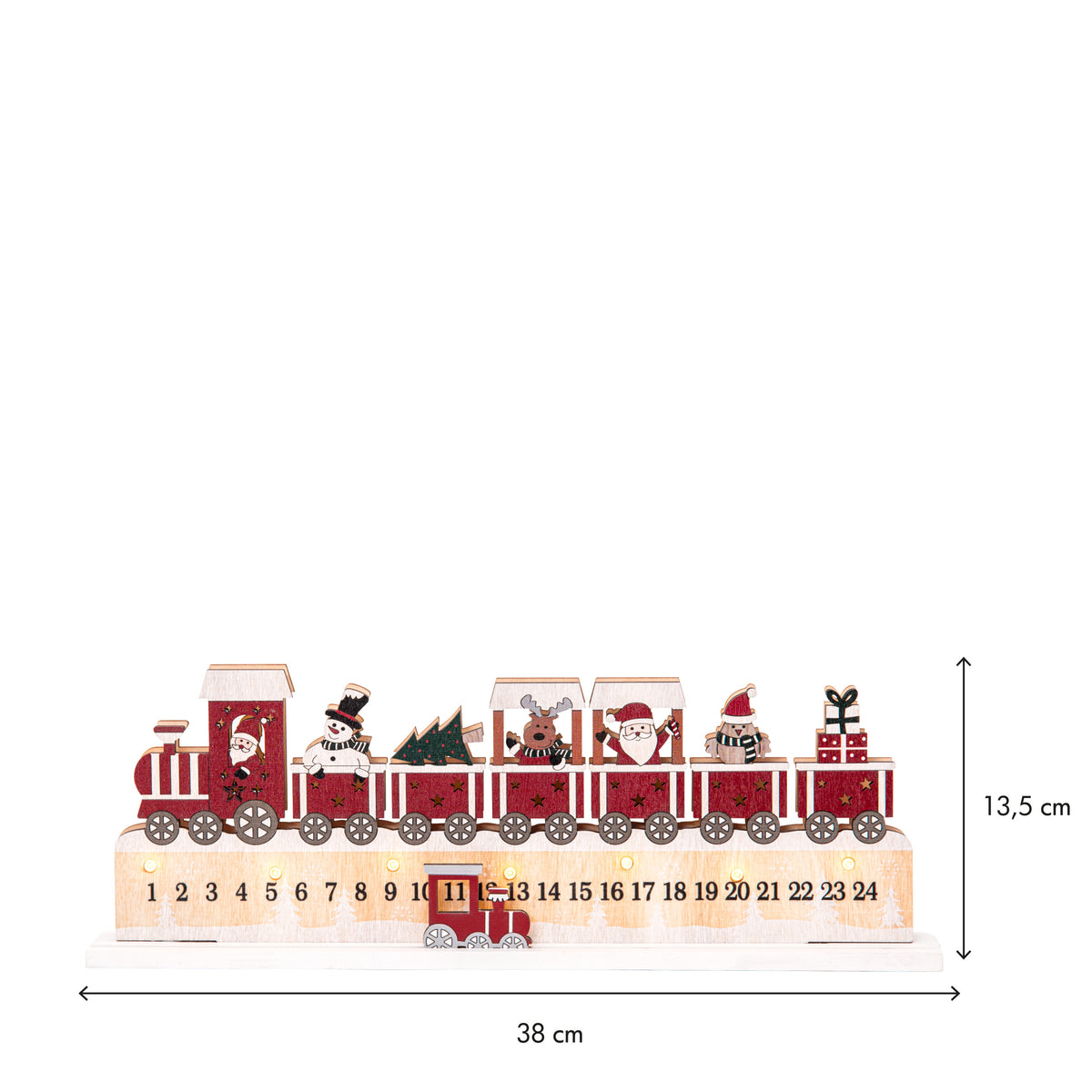 Inomhusdekoration Jolly Multi tåg kalender