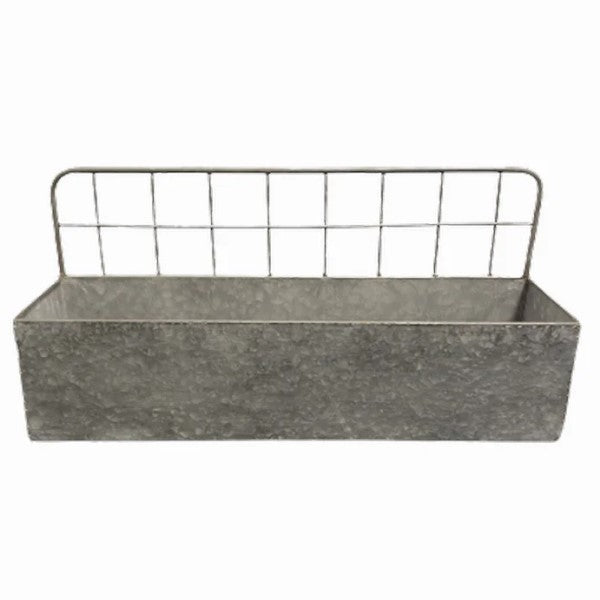 Väggampel 'Plant Box Zinc' 14x56cm