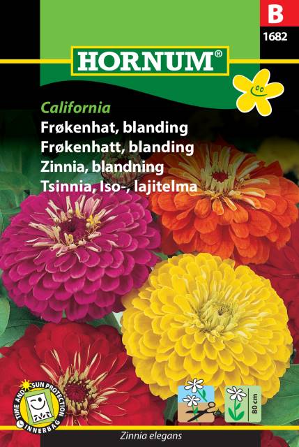 Zinnia Mix 'California' frö