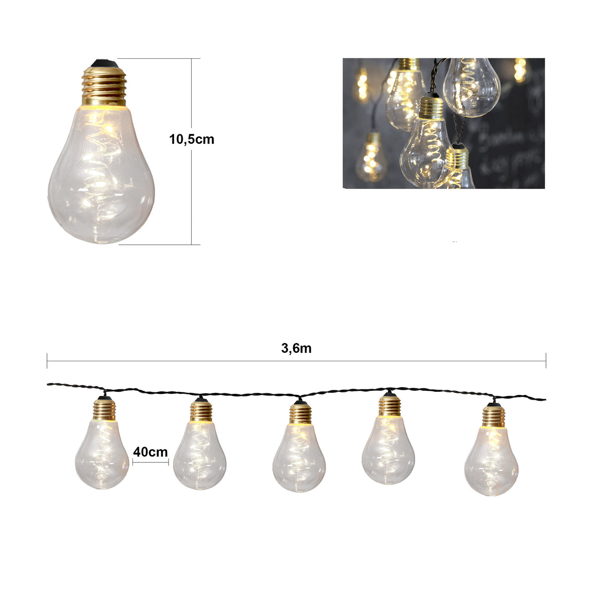 Ljusslinga Glow klar 10 L