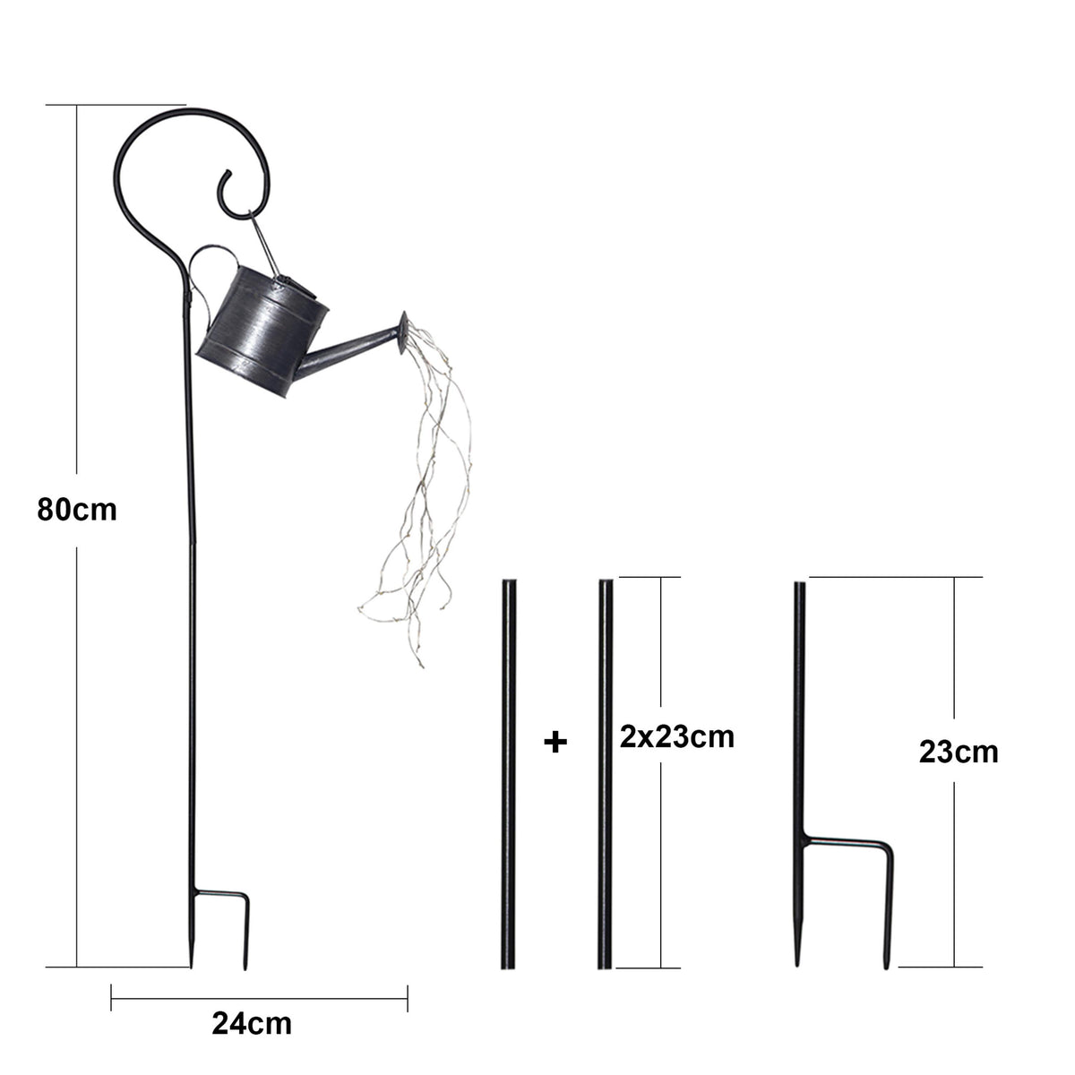 Dekorationsbelysning Solcell 'Dew Drop Water can'
