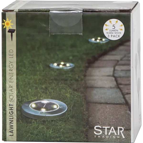 Spotlight Solcell 'Lawnlight' Silver 3-pack