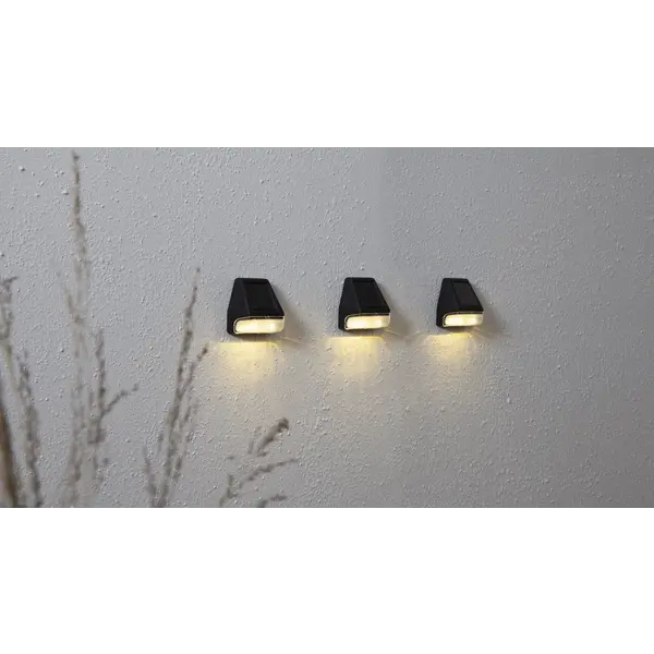 Vägglykta Solcell 'Wally Mini' 3-pack