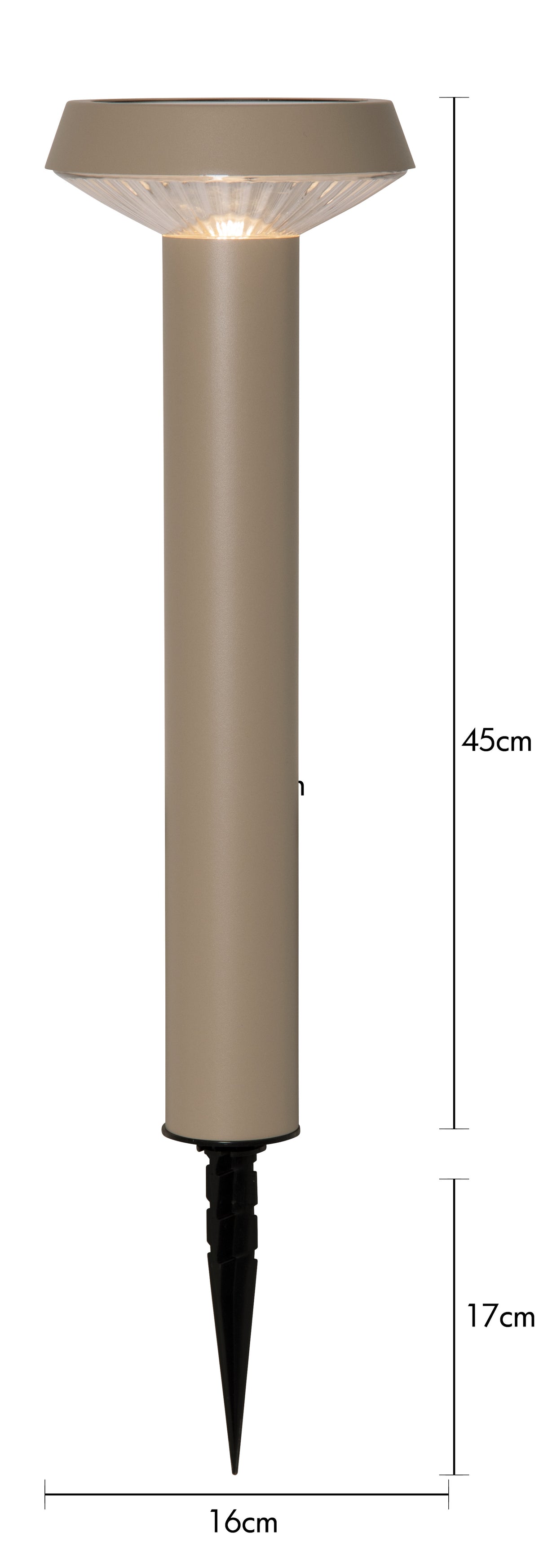 Gångbelysning Solcell 'Casa' Beige