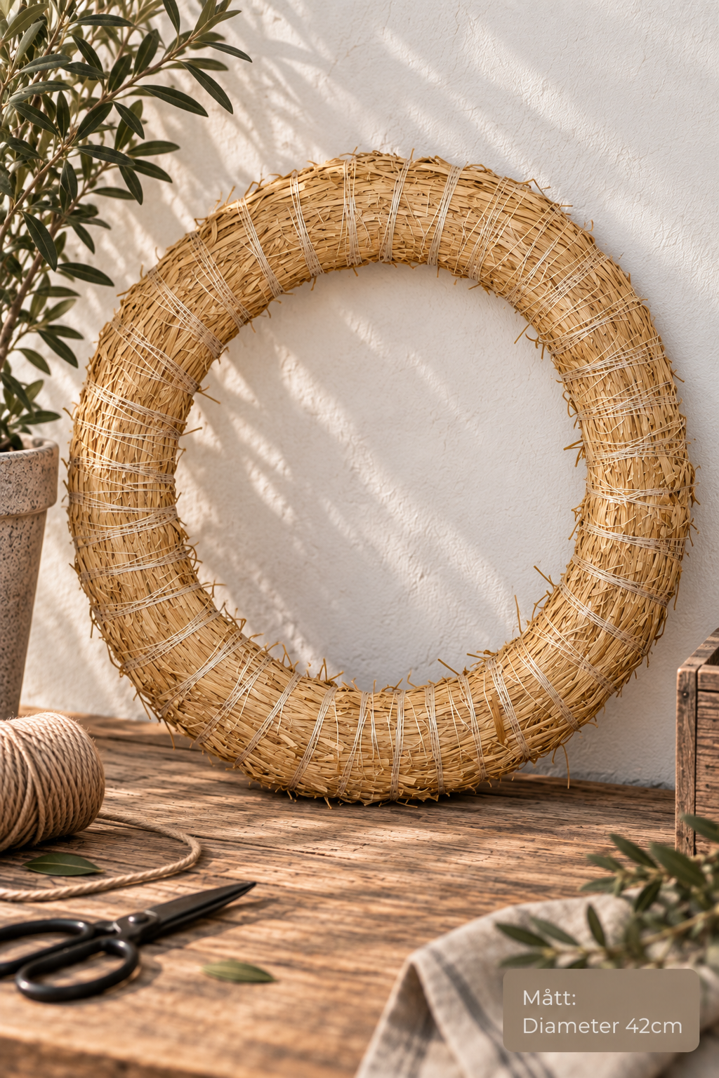 Halmstomme Natur 42cm