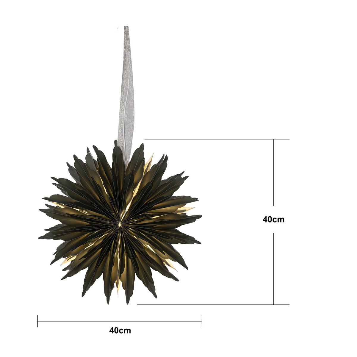 Pappersstjärna Dis Grön 40cm