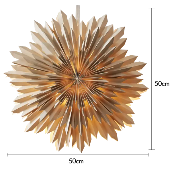 Pappersstjärna Ice Beige 50cm