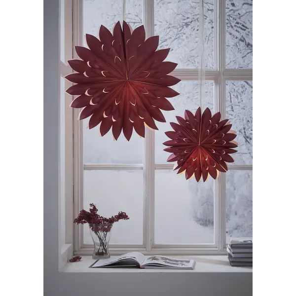 Pappersstjärna Clipp Röd 40cm