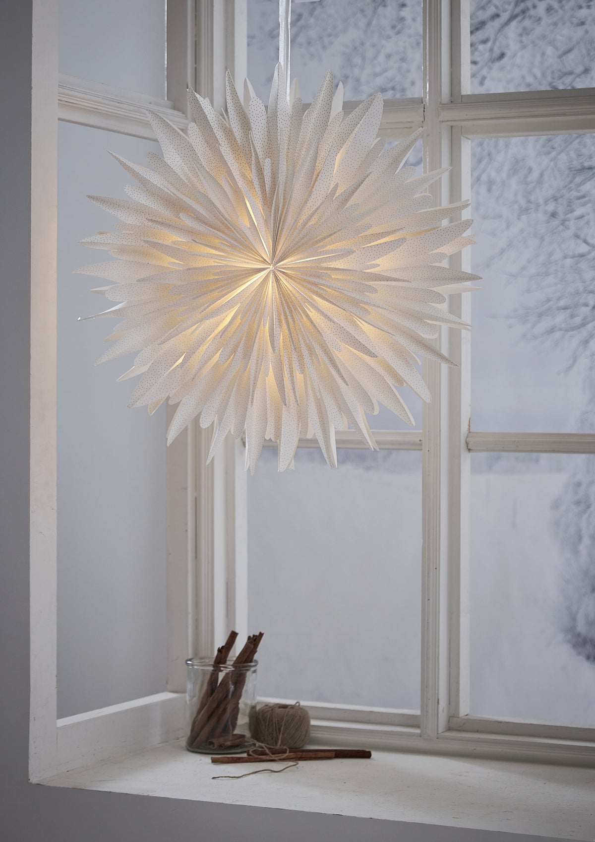 Pappersstjärna Winter Vit 60cm