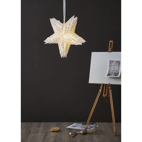Pappersstjärna White Vit 50cm