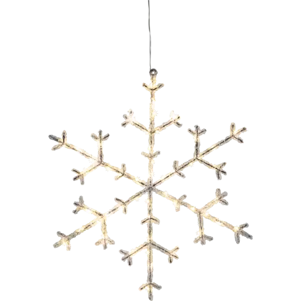 Snöflinga Icy Transparent snöflinga 45cm