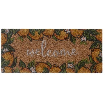 Dörrmatta 'Welcome with Lemon' 23x53cm