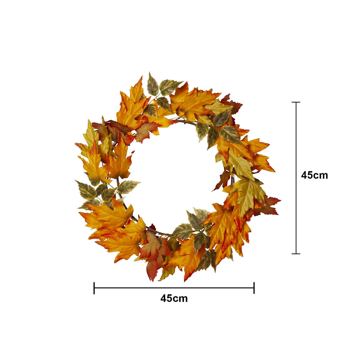Krans Autumn Orange 45 cm 30 L ww BO