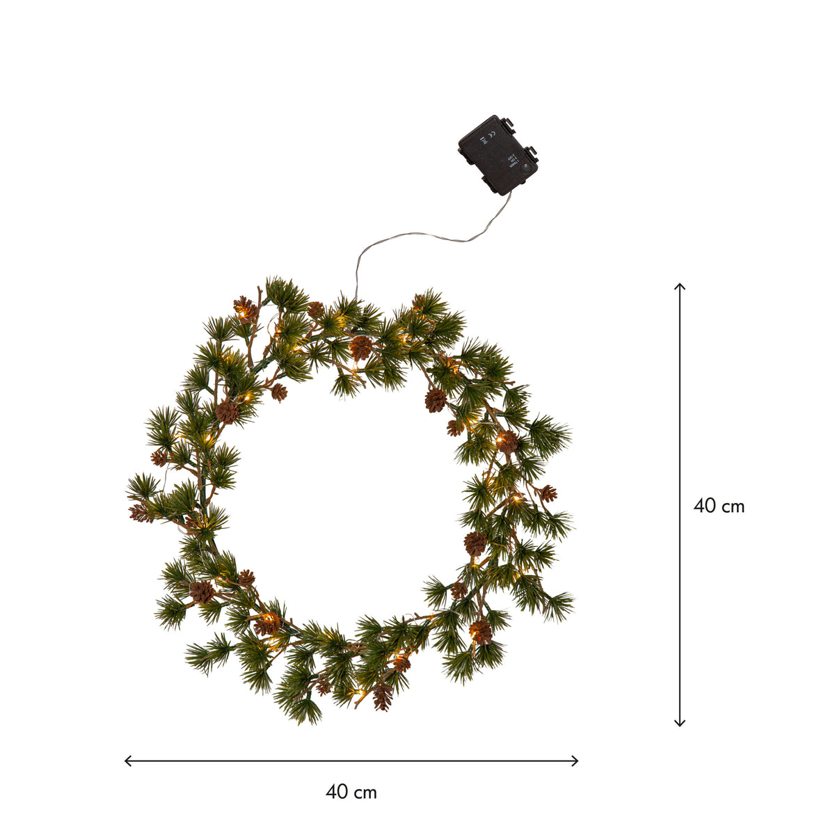 Krans Larix Grön 40 cm 30 L ww BO