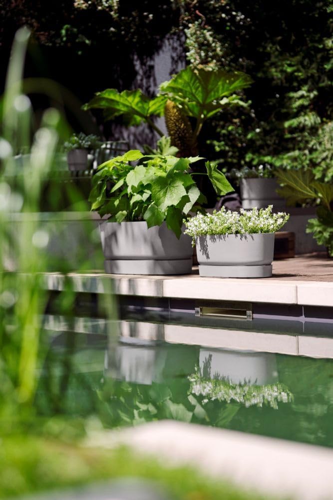Greenville Terrace Blomlåda med hjul 60cm - Living Concrete
