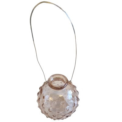 Glasvas med handtag - Rosa