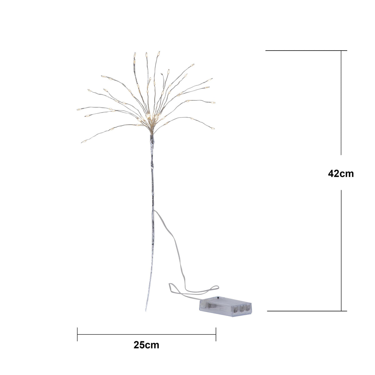 Inomhusdekoration Fireworkr Silver 60 L daylight