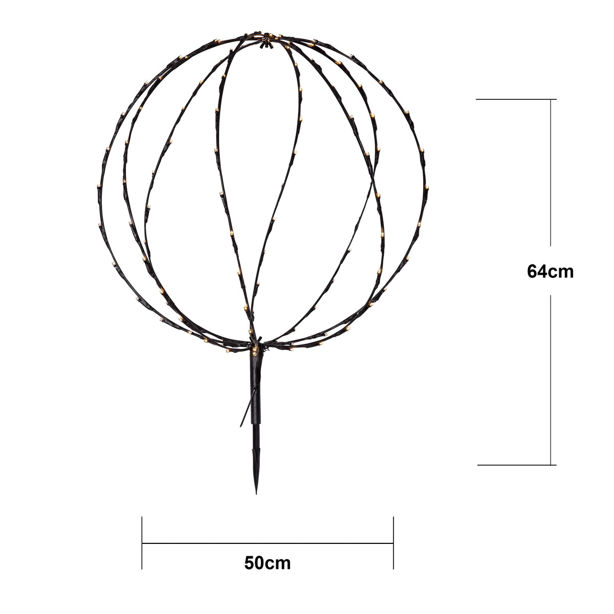 Utomhusdekoration Sphere Glob 64cm