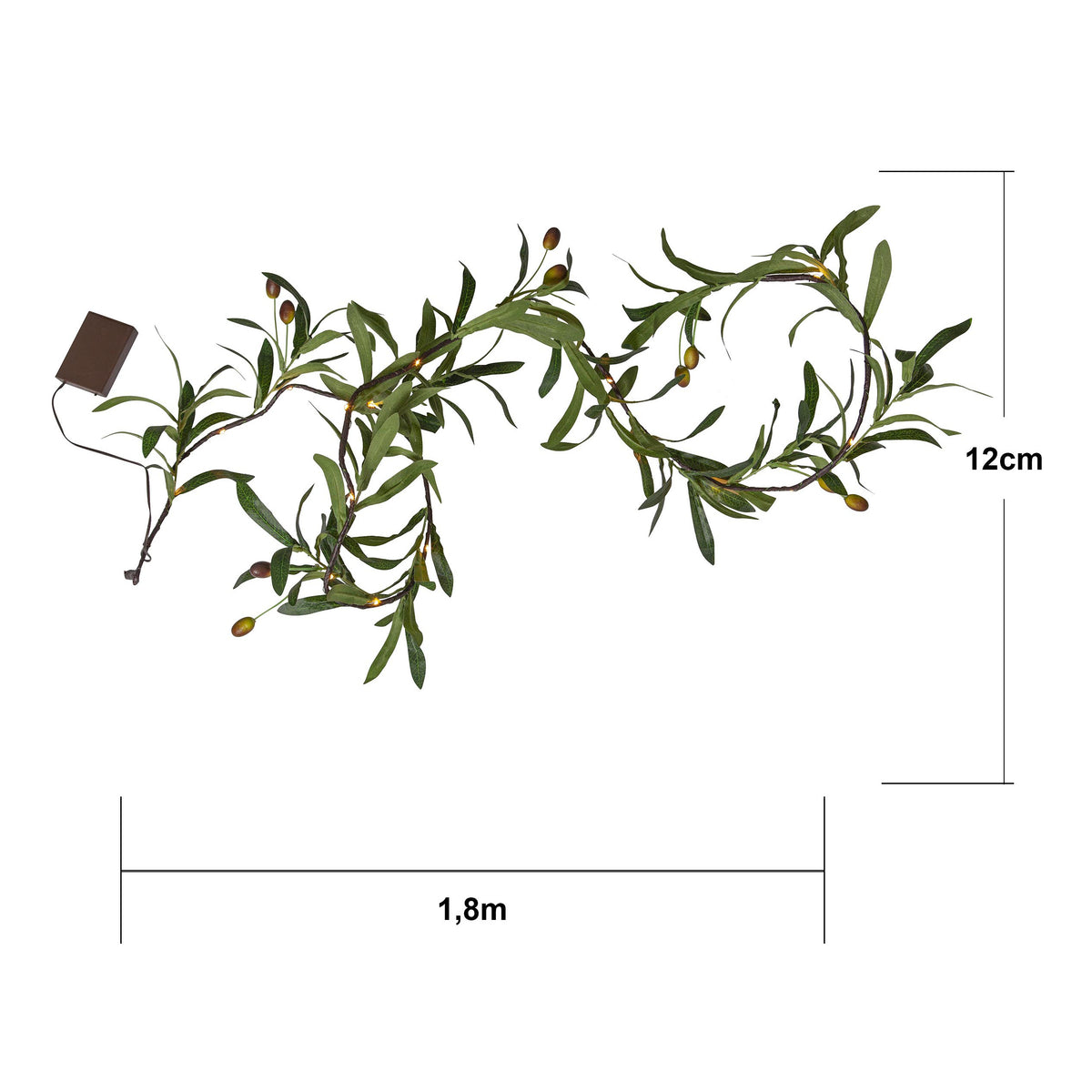 Girland Olivec 180cm BO