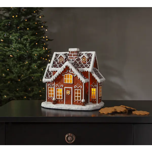 Panorama Gingerville Brun pepparkaka hus small