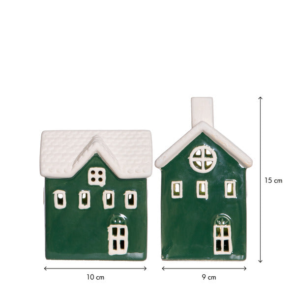 Bordsdekoration Husby Grön 2-pack