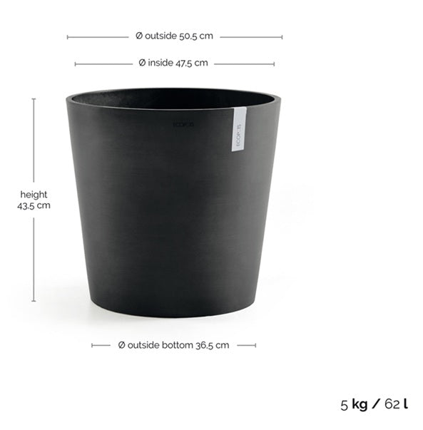 Kruka 'Amsterdam 50' Dark Grey D50,5cm