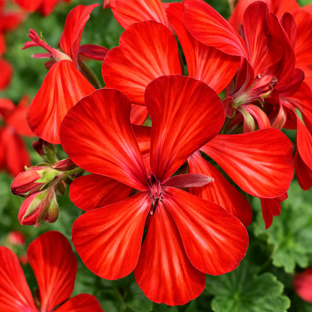 Kaskadpelargon 'Glory days Red Orange Bicolour' 3st sticklingar