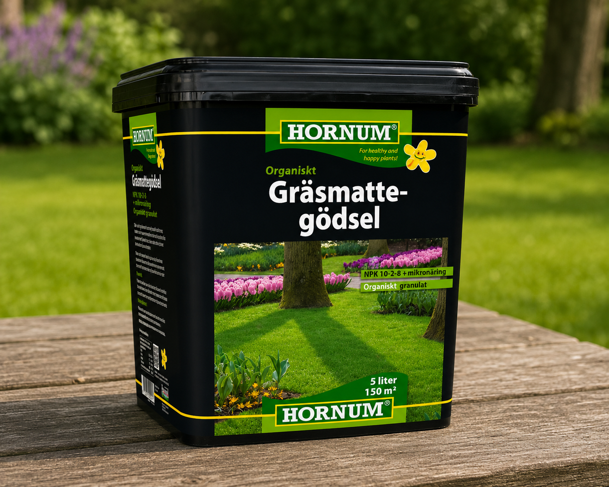 HORNUM Organisk Gräsmattegödsel 5l